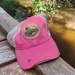 LCRC Distressed Mesh Back Ball Cap, Pink