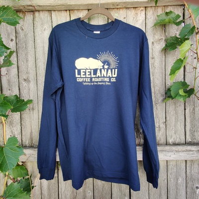 LCRC Long Sleeve Sleeping Bear Tee- Navy